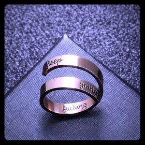 Cuff Bangle Bracelet Stainless Steel Jewerly Ring